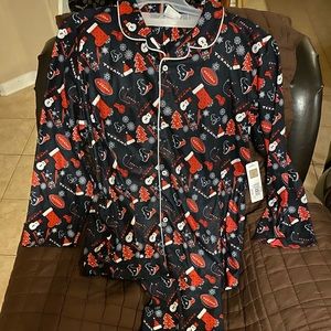 New Texans Men Christmas PJ 2 piece